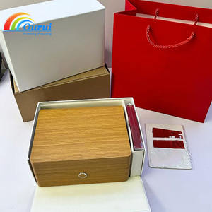 Estuche de Reloj de Lujo Amarillo, Juego Completo de Empaque para Reloj con Bolsa de Regalo, Porta Tarjetas y Certificado, Caja de Regalo para Reloj con Logotipo Personalizado - Product Image 4