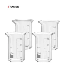 Fanen Mini Wheat Beaker With Motor Measuring Tall Form Glass Beaker 400ml for Laboratories