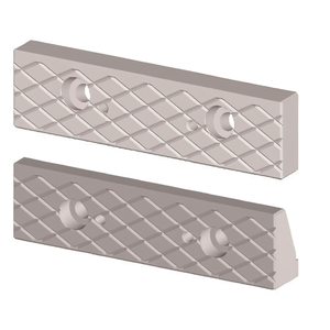 Mandíbula Romboidal para Tornillo de Banco Modular, Juego de 2 Piezas con Patrón de Diamante y Orificios de Montaje - Product Image 2