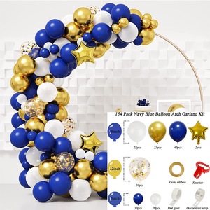 Gold Weiß Geburtstags feier Luftballons Dunkelblau Baby Shower Party Dekorationen für Weihnachten Tisch dekoration für Party Hintergrund - Product Image 3