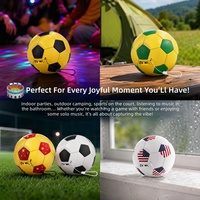 Nouveau Best-seller 2026 : Enceinte portable BT5.3 en forme de ballon de football, basses puissantes, lumière RGB, sortie 5W, autonomie 3-5 heures pour extérieur/bureau