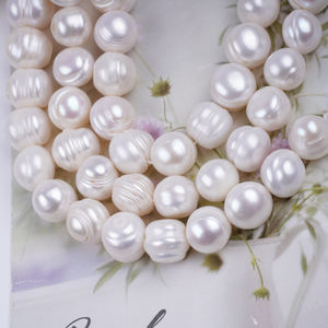 Tự Nhiên Ngọc Trai Bán Buôn Kích Thước Lớn 11-12Mm 6 Inch Màu Trắng Khoai Tây Tươi Ngọc Trai Nước Để Làm Đồ Trang Sức - Product Image 4