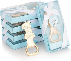 Recuerdos para Bebés Recién Nacidos, <span class=keywords><strong>Regalos</strong></span> de Recuerdo, Azul Rosa, Recuerdo de Fiesta de Primer Cumpleaños, Abridor de Botellas de Aleación de Zinc para Invitados - Product Image 5