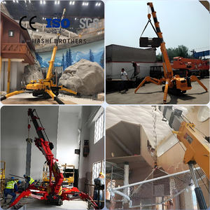 חדש 5t טלסקופי בום חשמלי הידראולי העכביש נייד 5t להרים 65 מ 'גובה גובה הרמה אלחוטית שלט רחוק - Product Image 6