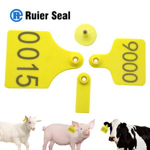 REET013 Farm Equipment Cows Pigs Sheep Yellow <strong>Ear</strong> <strong>Tag</strong> 001-100 Numbers <strong>Cattle</strong> Goat Animal <strong>Ear</strong> <strong>Tag</strong> - Product Image 6