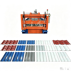 เครื่องทำกระเบื้องหลังคาเหล็กเคลือบสีอัตโนมัติ เครื่องขึ้นรูปลอนหลังคาเหล็ก IBR - Product Image 1