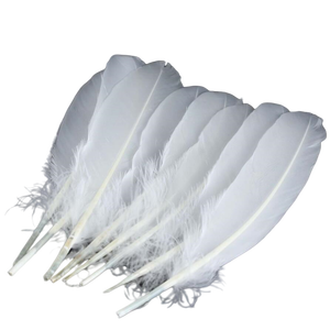 <span class=keywords><strong>Di</strong></span> alta qualità a buon mercato naturale 5.9-<span class=keywords><strong>Piume</strong></span> d'oca da 7.8 pollici alla rinfusa bianco decoro <span class=keywords><strong>piume</strong></span> per badminton volano angelo ala materiale - Product Image 1