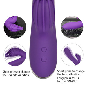 Waterproof Female Masturbation Toys Usb Rechargeable Silicone Clitoral Stimulation Women Toy Clitoris G-Spot Rabbit Vibrator - Product Image 6