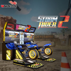 מכונת משחקי מרוצי אופנועים Storm Rider 2 CE EMC, משחק ארקייד אופנועים, מופעלת במטבעות, סימולטור. - Product Image 1