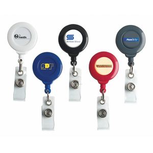 Cadeaux promotionnels de bureau QM, badges personnalisés avec autocollant double époxy, porte-badge en plastique avec cordon - Product Image 4