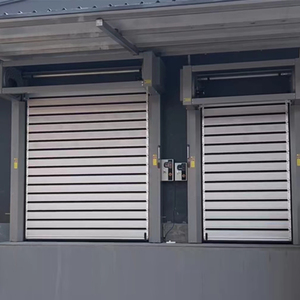 Porte métallique à volets roulants en spirale à grande vitesse Portes de <span class=keywords><strong>garage</strong></span> isolées en aluminium rapide Entrepôt de sécurité Portes roulantes en acier - Product Image 1