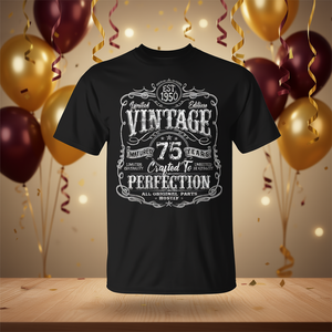 Camiseta vintage de edición limitada del 1950 para el 75.º cumpleaños, camiseta promocional para personas de 75 años - Product Image 3