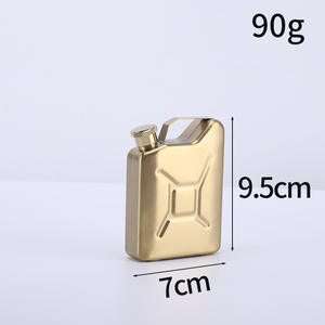 5Oz Vàng Đen Bạc Tùy Chỉnh Màu Sắc Thép Không Gỉ Nhỏ Xách Tay Jerry Có Thể Hình Dạng Rượu Chai Túi Chai Rượu Vang - Product Image 4