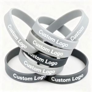 Bracelets en caoutchouc personnalisés avec logo en relief pour la collecte de fonds scolaire, bracelets en silicone - Product Image 4