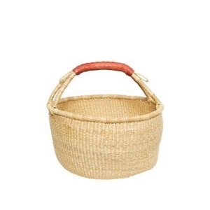 Meilleur prix de gros Panier Bolga en jonc de mer style africain de haute qualité pour la décoration intérieure et l'organisation, en vrac, usine du Vietnam - Product Image 6