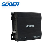 Amplificateur de voiture 2 canaux de classe D de petite taille et grande puissance CT-300.2D avec crossovers