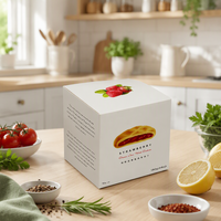 Boîte en papier kraft de conception moderne boîte cadeau de cuisson de gâteau personnalisée avec impression UV blanche emballage alimentaire personnalisé production de logo