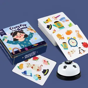 Children Concentration Training Animal Match Card Board Game Parent-Child Family Fun Game Kids Early Education Memory Card Toys