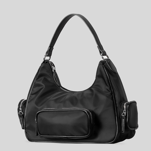 Wholesale Fashion Lady Punk Crescent <b>Hobo</b> <b>Bag</b> Multi-Pocket Motorcycle Hip Pack Casual Adjustable Shoulder <b>Crossbody</b> Water - Product Image 6