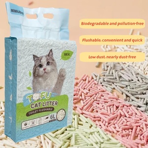 Arena para Gatos de Tofu, Sin Olor, Antiadherente, Desechable por el Inodoro, con Fuerte Control de Olores - Product Image 1