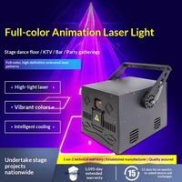 Barres lumineuses laser animées pleine couleur 15W à température multicolore pour salons, KTV, éclairage de balayage, lumière d'ambiance et projection (Modèle)