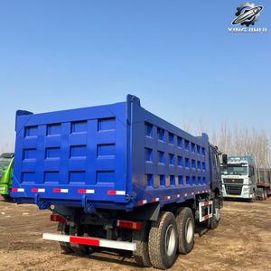 Camion benne d'occasion Howo 6x4 diesel, poids lourd, marque chinoise d'origine Sinotruk, pour construction et exploitation minière, bon état - Product Image 6