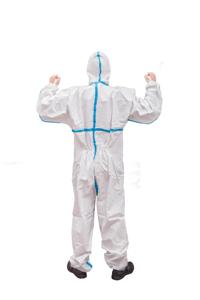 Macacão protetor impermeável microporosa descartável impermeável com capuz - Product Image 2