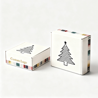 Grandes boîtes à cadeaux de Noël de luxe personnalisées boîtes d'expédition en papier et en carton pour brillant à lèvres, soins de la peau, tasses et bougies.