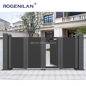 Puertas Plegables <span class=keywords><strong>de</strong></span> Aluminio Rogenilan, Puertas Metálicas Exteriores <span class=keywords><strong>de</strong></span> Estilo Cantilever, Puerta Plegable Doble para Jardín, Entrada <span class=keywords><strong>de</strong></span> Vehículos, Puertas <span class=keywords><strong>de</strong></span> Seguridad - Product Image 5