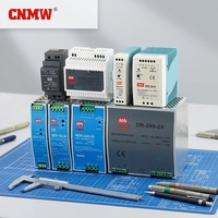 Alimentation électrique sur rail DIN série NDR EDR HDR MDR 12V 45W pour système de contrôle industriel, alimentation à découpage 90-132VAC/180-264VAC simple