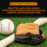 Gants de baseball en cuir PVC de haute qualité, personnalisables avec logo, fermeture réglable au poignet, pour l'entraînement en plein air