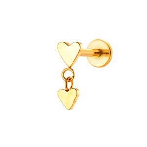 WT F36 Titanio 16G Labret Sin Rosca Minimalista Estrella Luna Corazón Geométrico Pendiente de Cartílago Fabricante Piercing Corporal Helix - Product Image 3