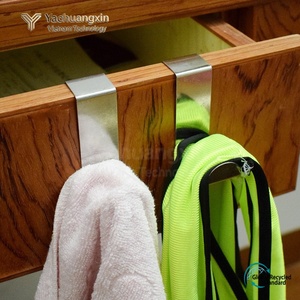 ที่แขวนเสื้อสแตนเลสแบบ Z พร้อมตะขอเกี่ยวประตู ผิวเรียบ ขายดี - Product Image 4