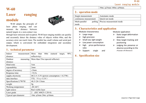 W-60 Laser Ranging Module, Using Laser Phase Method Ranging <strong>Principle</strong>, Can Be Transmitted and Received by Laser - Product Image 6