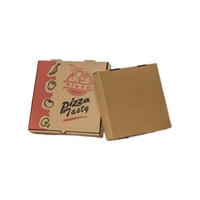 Boîtes à pizza personnalisées en gros, boîtes d'emballage alimentaire en papier kraft ondulé pour la livraison à emporter, les restaurants et la restauration