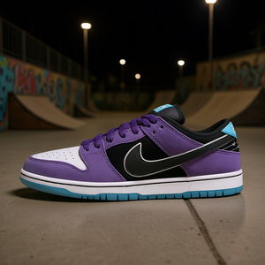 Zapatillas de Skateboarding Sb Dunk Low Hayley para Hombre, Color Morado, Negro y Azul, con Cordones de Gamuza, Estilo Casual - Product Image 2