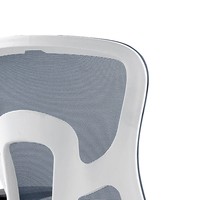 Chaise de bureau ergonomique JOHOOFURNITURE, cadre blanc, fabriquée en Chine, Ofis Koltugu, pour salle de conférence, coussin épais confortable