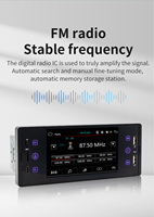 Écran tactile 5 pouces 2Din universel autoradio lecteur MP5 USB récepteur FM écran HD Autoradio autoradio