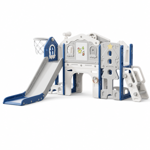 Scivolo per Bambini da Interno, Piccola Altalena Combinata per Casa, Grande Parco <span class=keywords><strong>Giochi</strong></span> per Bambini - Product Image 1