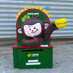 Escultura de Mono de Fibra de Vidrio, Figura Decorativa para Exteriores, Modelo de Resina Hecho a Mano y Personalizado para Exhibición en Jardín - Product Image 1