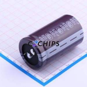 ตัวเก็บประจุแบบอิเล็กโทรไลต์อะลูมิเนียมแบบ Snap-in รุ่น LSG821M2W--A3560 ชนิด Through hole (THT) ขนาด D35xL60 มม. 820uF 20% 450V ขา 10 มม. - Product Image 2