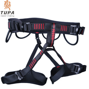 Arnés de Escalada de Medio Cuerpo Tupa, Poliéster Ajustable, Conexión Rápida, 4 Anillas en D, Acolchado en la Cintura, Equipo de Seguridad para Exteriores - Product Image 1