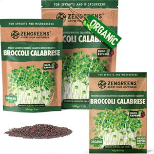 Kit de Cultivo de Microgreens Orgánicos de Brócoli <span class=keywords><strong>Calabrese</strong></span>, 200g, Paquete de Semillas para Jardín, Cultivo Ecológico para Todas las Estaciones - Product Image 1