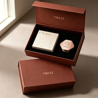 Coffret Cadeau Désodorisant Voiture Luxe Vert et Or avec Couvercle et Base Rigides, Insert en EVA, Logo Doré, Emballage Boîtes en Papier Vides