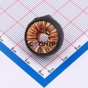 XR6826TS800MHL8 ตัวเหนี่ยวนำแบบวงแหวนสี / ตัวเหนี่ยวนำแบบ Through-Hole (THT), ขนาดเส้นผ่านศูนย์กลาง 23 มม. 80uH 10% 5A 8A - Product Image 2