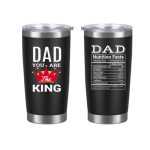 Nouvelle arrivée cadeau de fête des pères personnalisé <span class=keywords><strong>meilleur</strong></span> <span class=keywords><strong>papa</strong></span> valeur nutritive <span class=keywords><strong>tasse</strong></span> à café Ss304 gobelet isolé à sublimer 20 oz - Product Image 3