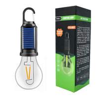 Lampe de camping solaire portable multifonctionnelle rechargeable, éclairage extérieur à ions lithium, ampoule sphérique pour tente, modèle explosif