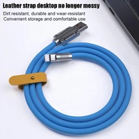 Cable de Carga Rápida de Silicona Líquida de 1m, 120W USB-C, Cable de Carga Rápida para Teléfono Móvil USB Tipo-C para Huawei y Samsung
