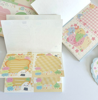 Lot de blocs-notes promotionnels personnalisés en gros avec logo imprimé, mini-sets de carnets esthétiques à feuilles mobiles, papier quadrillé, papeterie étudiante