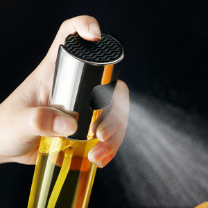 Oil Spray Bottle Press Type Reusable Kitchen Oil Dispenser Seasoning Bottle - Product Image 1